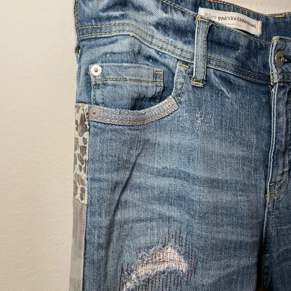 PIlcro Anthropologie Jeans Women's Size 26 Medium Wash Blue Slim Boyfriend Boho - Picture 4 of 6